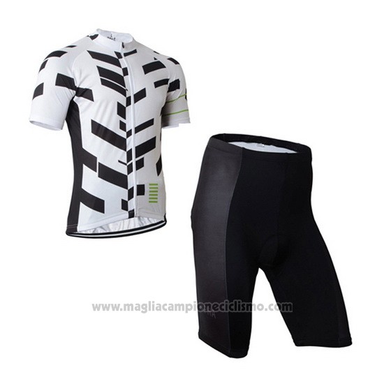 2015 Abbigliamento Ciclismo Rapha Bianco Manica Corta e Salopette