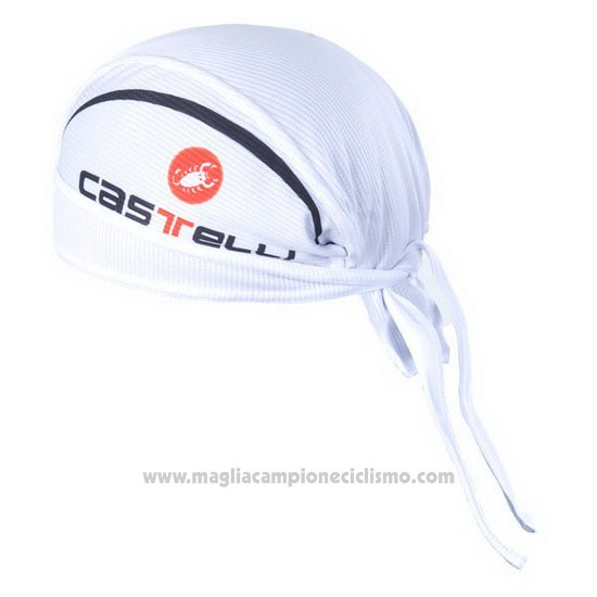 2012 Castelli Bandana Ciclismo Bianco