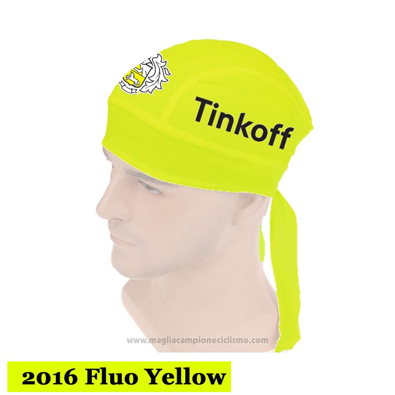 2015 Saxo Bank Tinkoff Bandana Ciclismo Chiaro Giallo