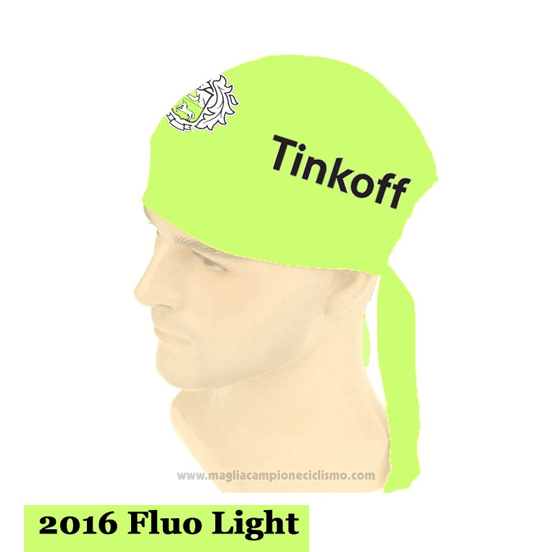 2015 Saxo Bank Tinkoff Bandana Ciclismo Chiaro Verde