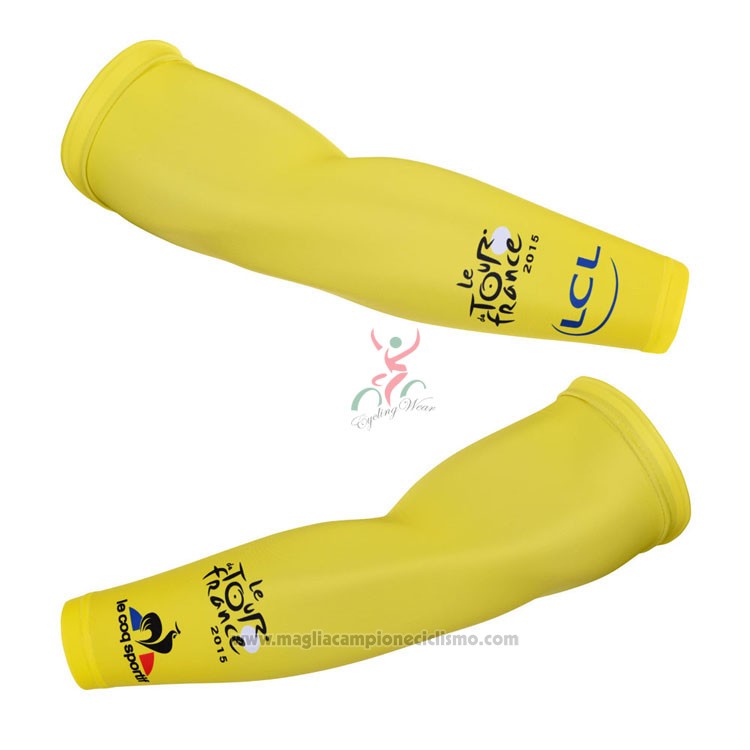 2015 Tour de France Manicotti Ciclismo Bianco Giallo