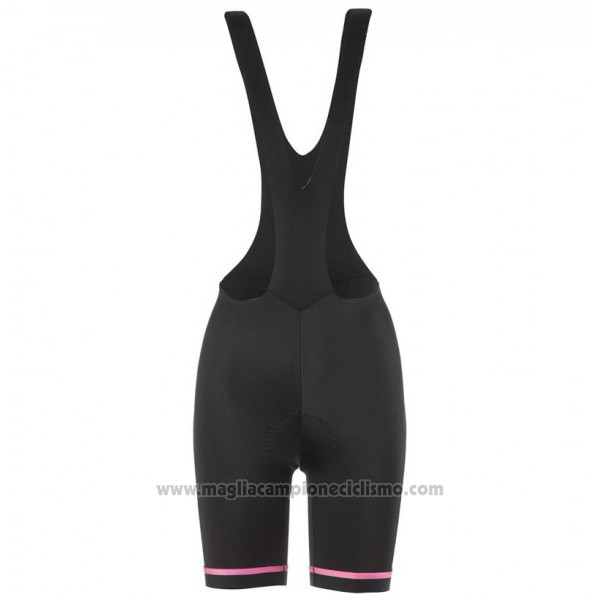 2017 Abbigliamento Ciclismo Donne Etxeondo Neo Nero e Rosa Manica Corta e Salopette