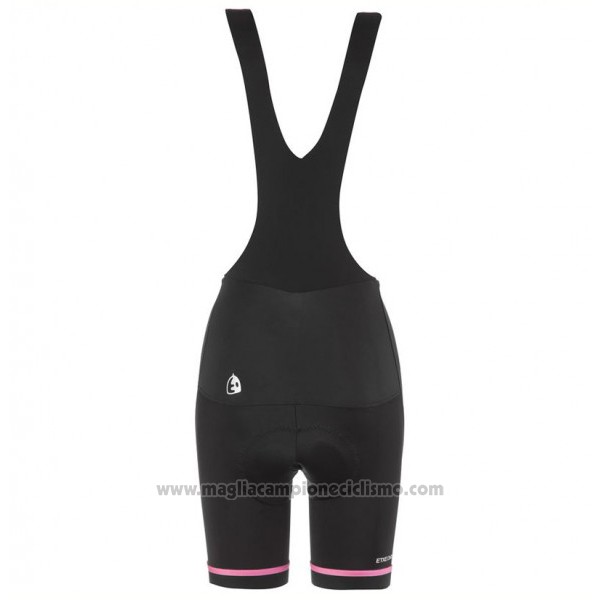 2017 Abbigliamento Ciclismo Donne Etxeondo Neo Nero e Rosa Manica Corta e Salopette