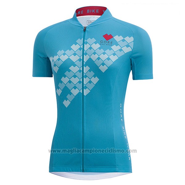 2017 Abbigliamento Ciclismo Donne Gore Element Digi Cereste Manica Corta e Salopette