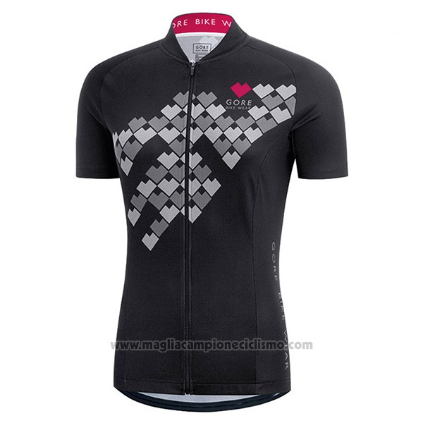 2017 Abbigliamento Ciclismo Donne Gore Element Digi Nero Manica Corta e Salopette
