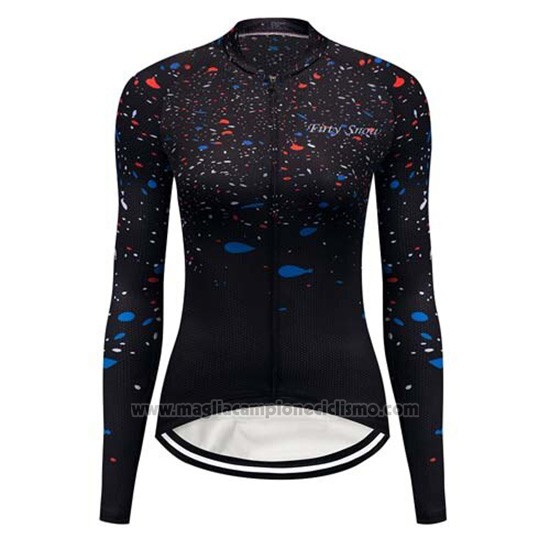 2019 Abbigliamento Ciclismo Donne Delle Cielo Stellato Manica Lunga e Salopette