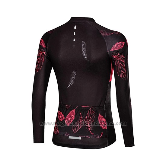 2019 Abbigliamento Ciclismo Donne Mieyco Nero Rosso Manica Lunga e Salopette