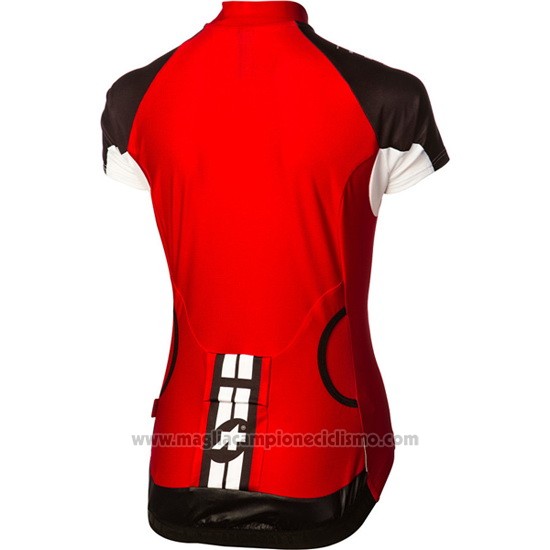 2016 Abbigliamento Ciclismo Donne Assos Nero e Rosso Manica Corta e Salopette
