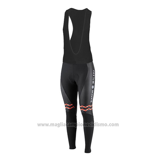2016 Abbigliamento Ciclismo Donne Bianchi Nero e Arancione Manica Lunga e Salopette