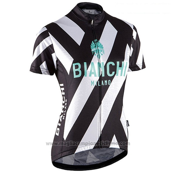2017 Abbigliamento Ciclismo Donne Bianchi Nero e Bianco Manica Corta e Salopette