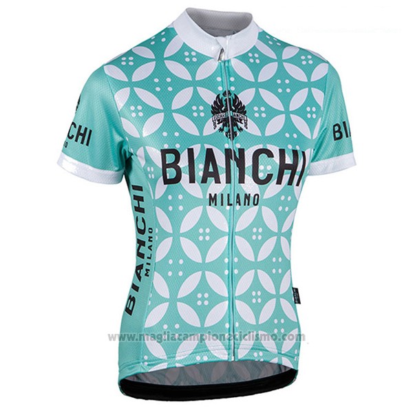2017 Abbigliamento Ciclismo Donne Bianchi Verde e Bianco Manica Corta e Salopette