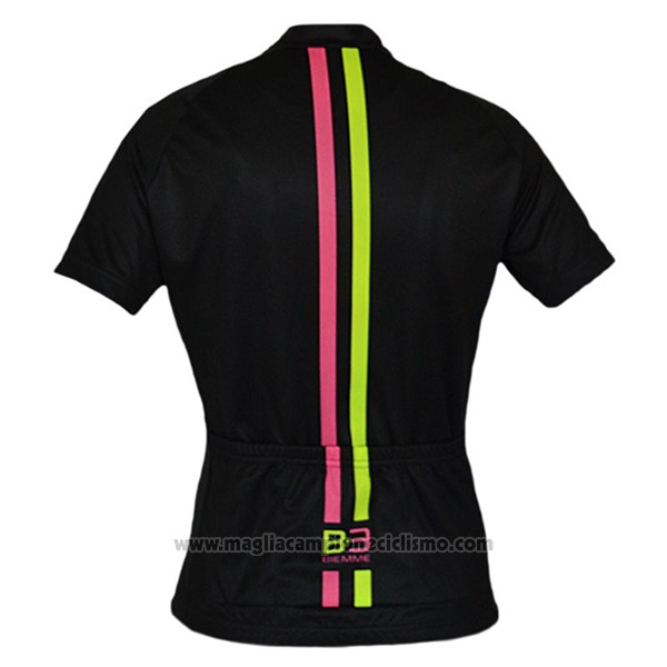 2017 Abbigliamento Ciclismo Donne Biemme Nero Manica Corta e Salopette