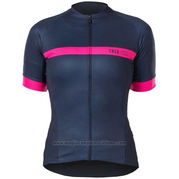 2020 Abbigliamento Ciclismo Donne Bontrage Fuxia Spento Blu Manica Corta e Salopette