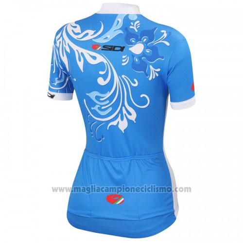 2016 Abbigliamento Ciclismo Castelli Bianco e Blu Manica Corta e Salopette