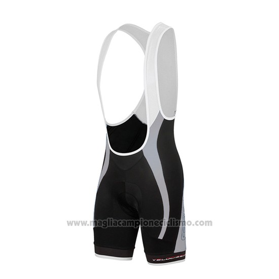 2016 Abbigliamento Ciclismo Donne Castelli Nero e Rosso Manica Corta e Salopette