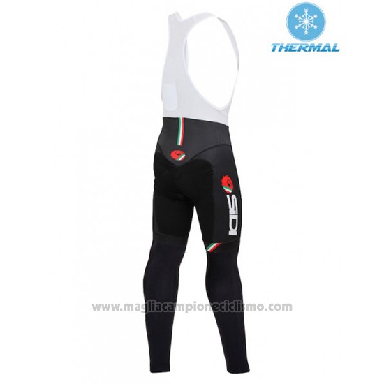 2016 Abbigliamento Ciclismo Donne Castelli Scuro Nero Manica Lunga e Salopette
