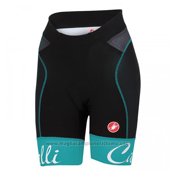 2017 Abbigliamento Ciclismo Donne Castelli Aero Race Verde Manica Corta e Salopette
