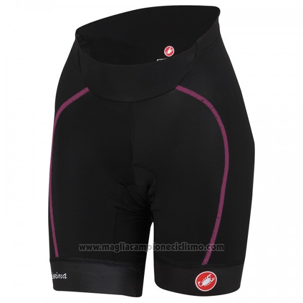 2017 Abbigliamento Ciclismo Donne Castelli Rosa Manica Corta e Salopette