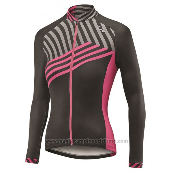 2017 Abbigliamento Ciclismo Donne Liv Nero e Rosso Manica Lunga e Salopette