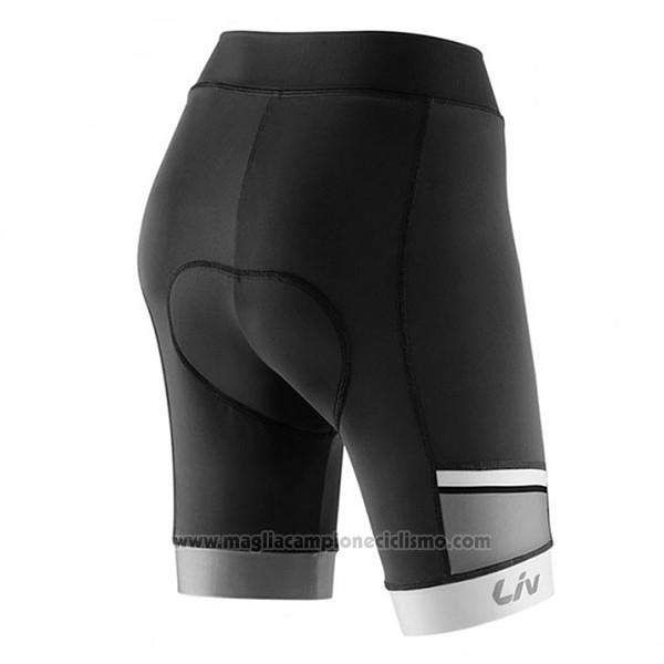 2017 Abbigliamento Ciclismo Donne Liv Pro Nero Manica Corta e Salopette