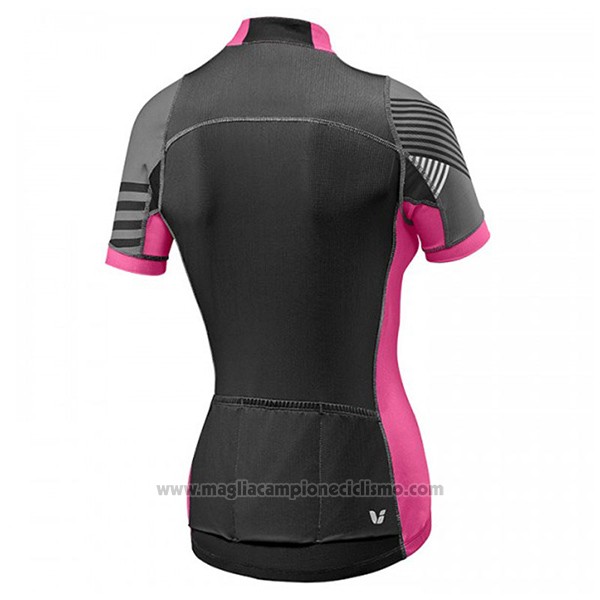 2017 Abbigliamento Ciclismo Donne Liv Pro Nero e Rosso Manica Corta e Salopette