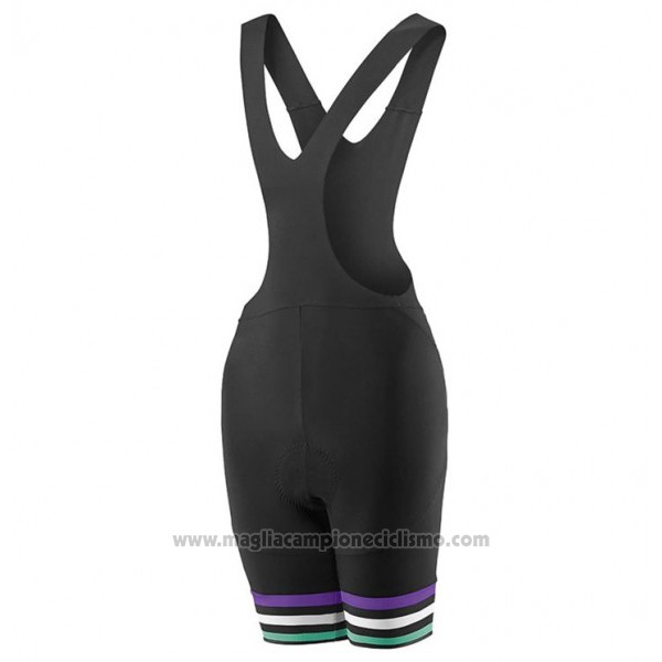 2017 Abbigliamento Ciclismo Donne Liv Zebra Nero Manica Corta e Salopette