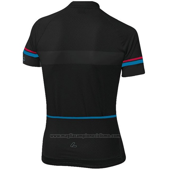 2020 Abbigliamento Ciclismo Donne Loffler Rosa Blu Nero Manica Corta e Salopette