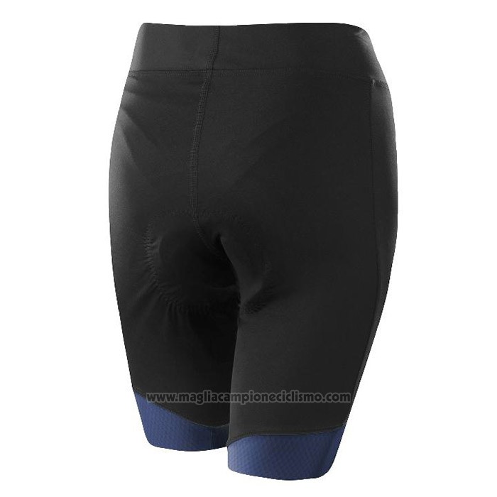 2020 Abbigliamento Ciclismo Donne Loffler Rosa Blu Nero Manica Corta e Salopette