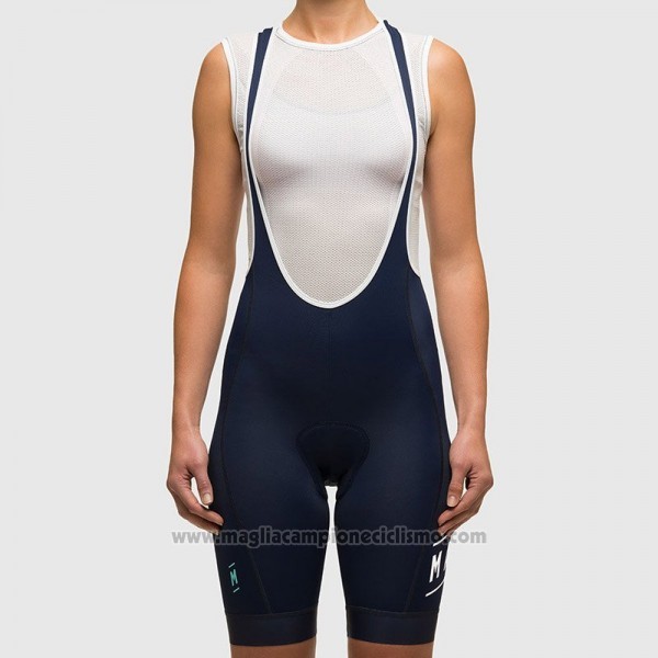 2017 Abbigliamento Ciclismo Donne Maap Scuro Blu Manica Corta e Salopette