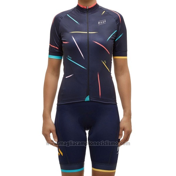 2017 Abbigliamento Ciclismo Donne Maap X Ella Nero Manica Corta e Salopette