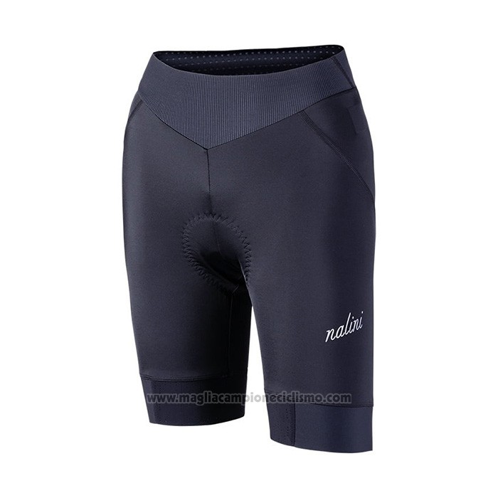 1920 Abbigliamento Ciclismo Donne Nalini Blu Manica Corta e Salopette