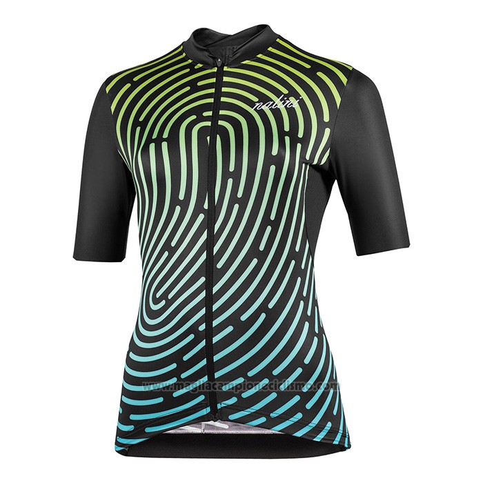 1920 Abbigliamento Ciclismo Donne Nalini Nero Manica Corta e Salopette