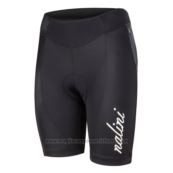 2017 Abbigliamento Ciclismo Donne Nalini Bianco e Nero Manica Corta e Salopette