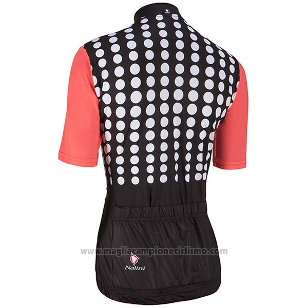 2017 Abbigliamento Ciclismo Donne Nalini Optical Nero e Arancione Manica Corta e Salopette