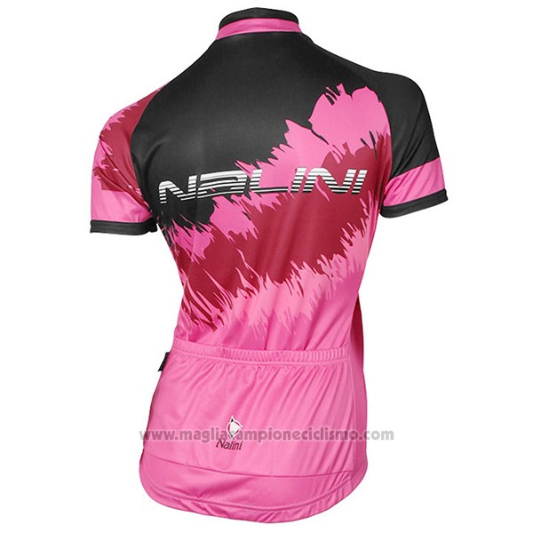 2017 Abbigliamento Ciclismo Donne Nalini Sfiziosa Rosso Manica Corta e Salopette