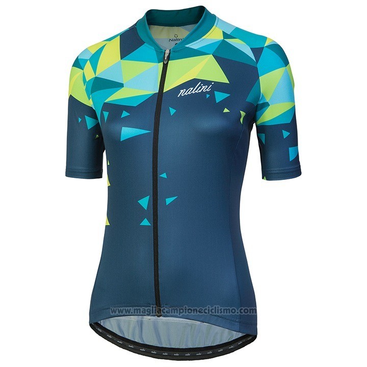 2018 Abbigliamento Ciclismo Donne Nalini CHIC Verde Manica Corta e Salopette