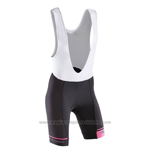 2017 Abbigliamento Ciclismo Donne Northwave Nero e Blu Manica Corta e Salopette