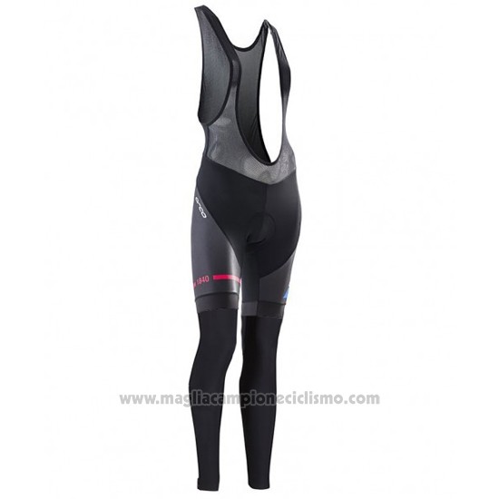 2016 Abbigliamento Ciclismo Donne Orbea Blu e Nero Manica Lunga e Salopette