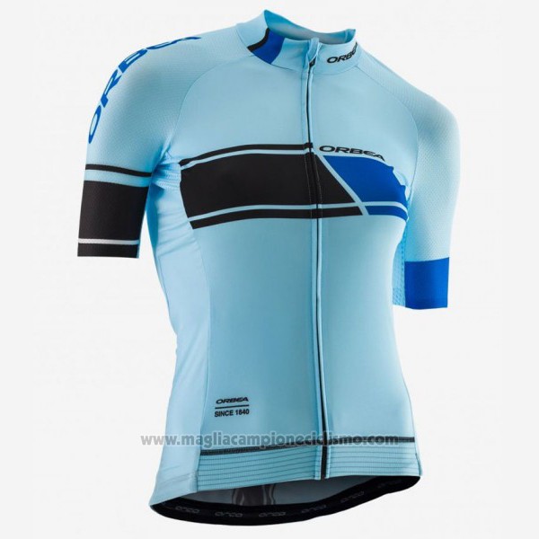 2017 Abbigliamento Ciclismo Donne Orbea Blu Manica Corta e Salopette