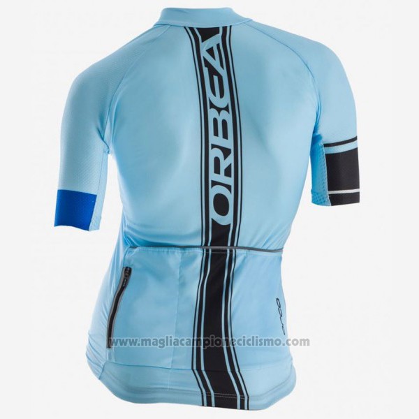 2017 Abbigliamento Ciclismo Donne Orbea Blu Manica Corta e Salopette