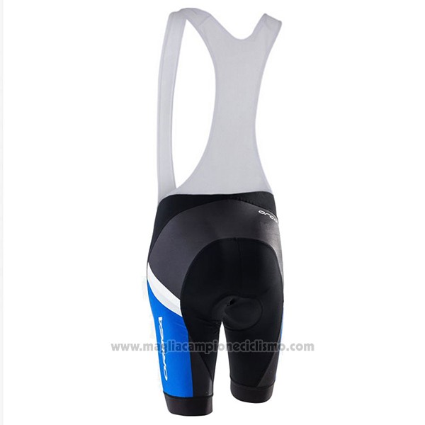 2017 Abbigliamento Ciclismo Donne Orbea Blu e Bianco Manica Corta e Salopette