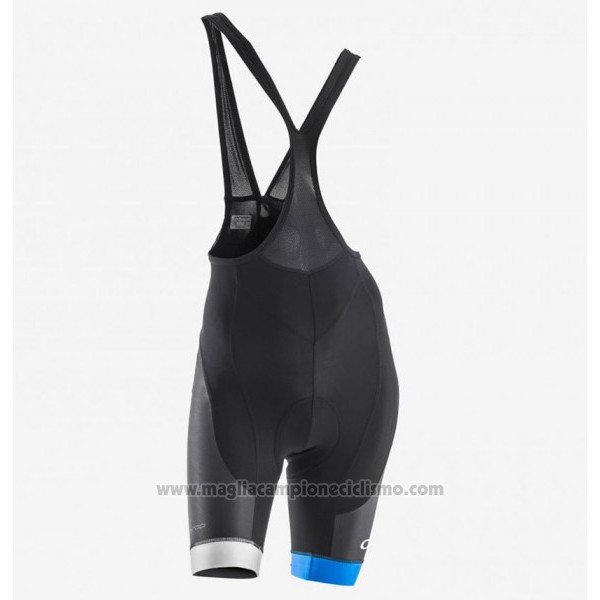2017 Abbigliamento Ciclismo Donne Orbea Nero e Blu Manica Corta e Salopette