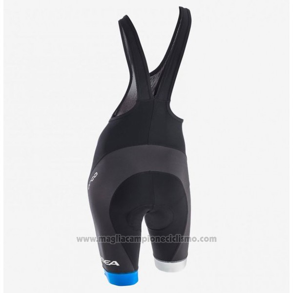 2017 Abbigliamento Ciclismo Donne Orbea Nero e Blu Manica Corta e Salopette