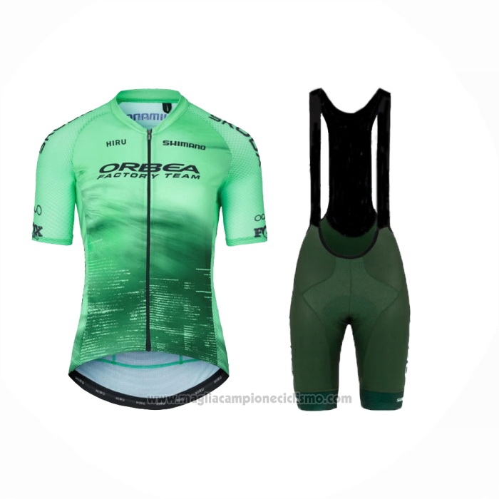 2024 Abbigliamento Ciclismo Donne Orbea Blu Manica Corta e Salopette
