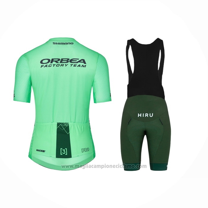 2024 Abbigliamento Ciclismo Donne Orbea Verde Manica Corta e Salopette
