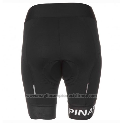 2016 Abbigliamento Ciclismo Donne Pinarello Nero e Fuxia Manica Corta e Salopette
