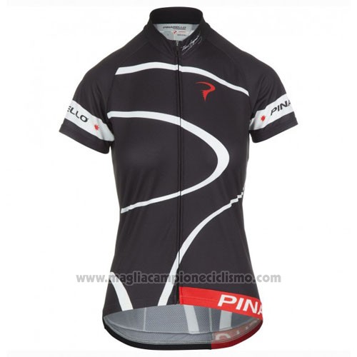 2016 Abbigliamento Ciclismo Donne Pinarello Rosso e Bianco Manica Corta e Salopette