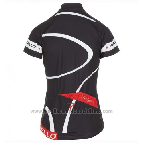 2016 Abbigliamento Ciclismo Donne Pinarello Rosso e Bianco Manica Corta e Salopette