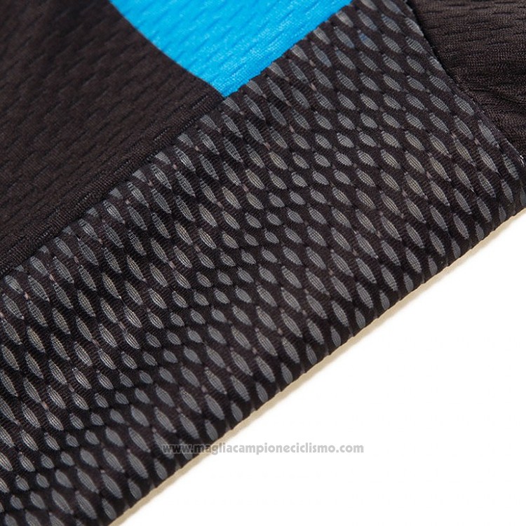 2018 Abbigliamento Ciclismo Pinarello Nero e Blu Manica Corta e Salopette