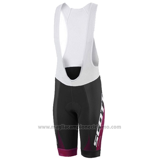 2016 Abbigliamento Ciclismo Donne Scott Rosso e Bianco Manica Corta e Salopette